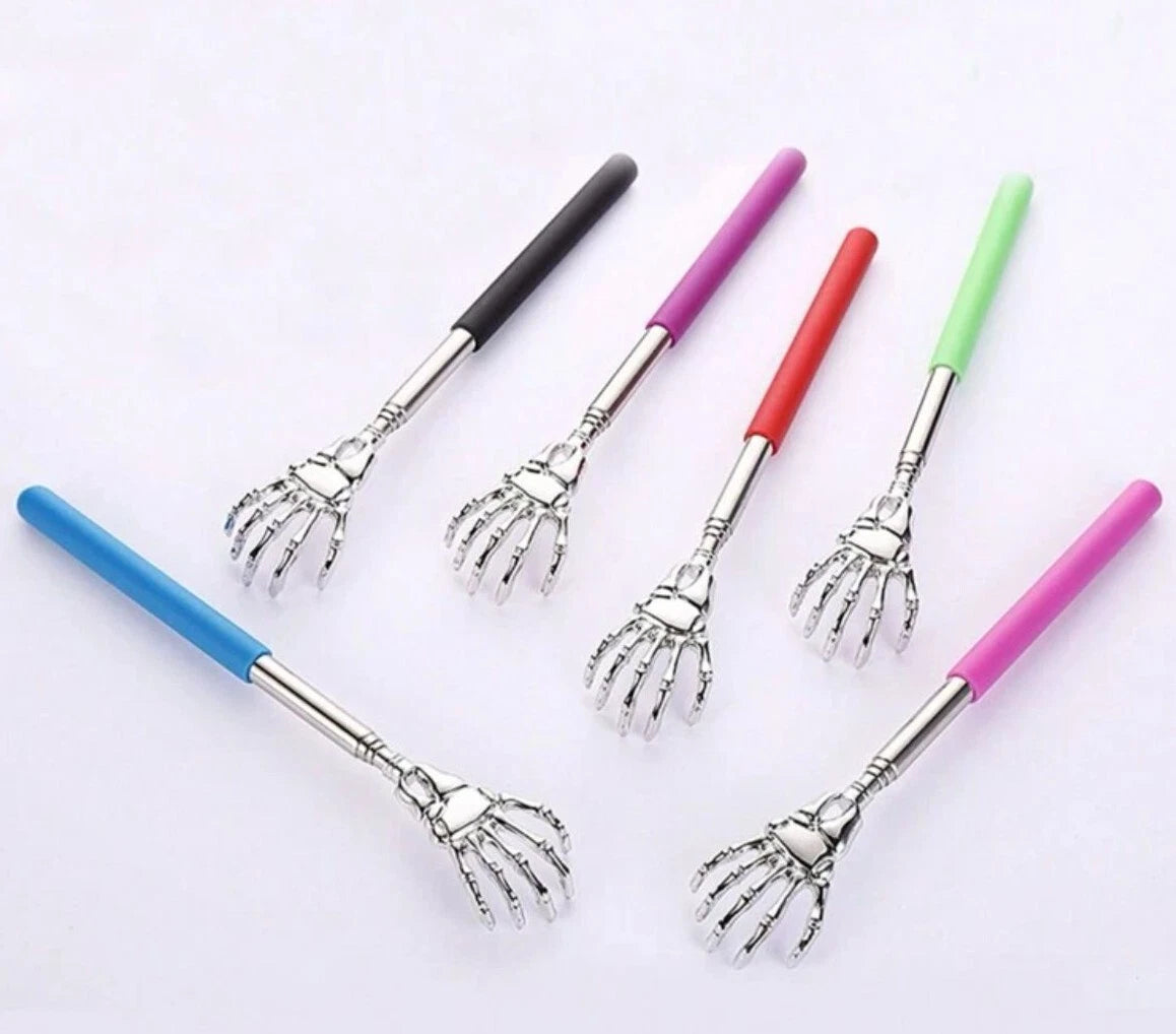 EAGLE CLAW/RAKE BACK SCRATCHER Metal Extending Massager NEW Telescopic Portable