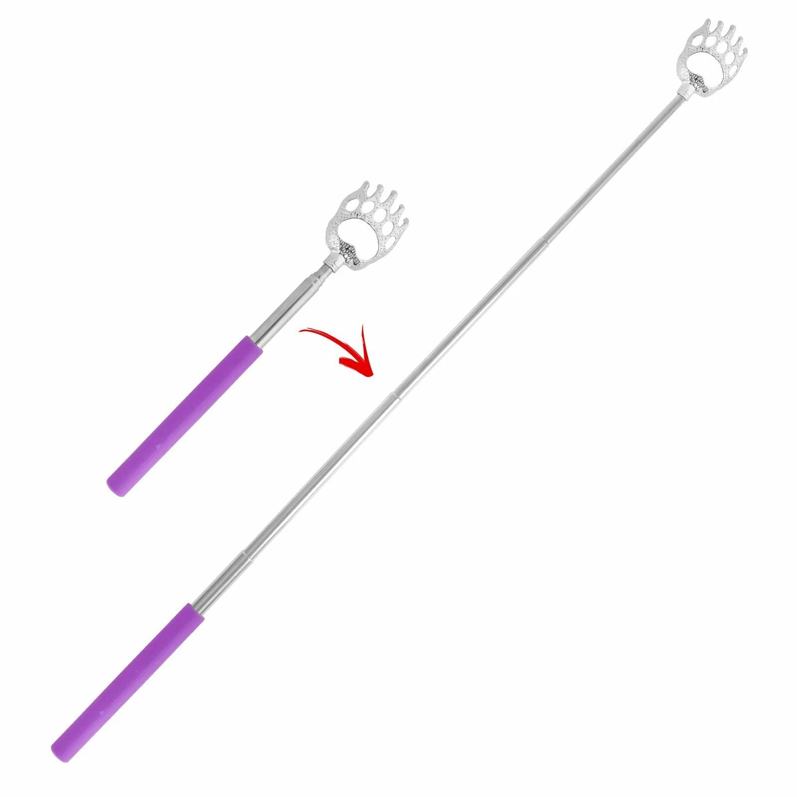 BEAR CLAW BACK SCRATCHER Metal Extending Extendable Massager Portable Telescopic