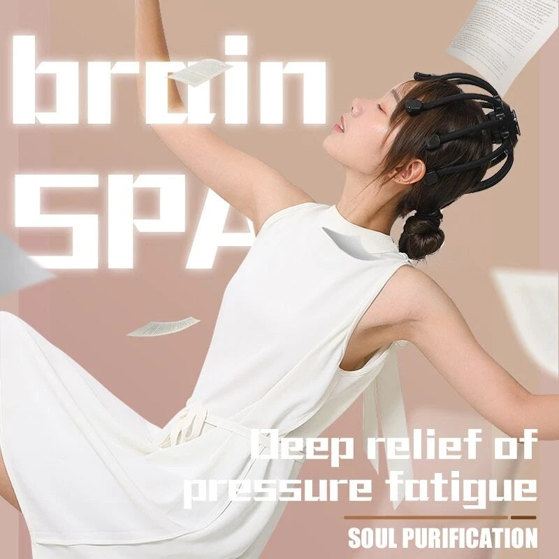 Electric Head Massager Head Scratcher Bluetooth Music Vibration Scalp Massage