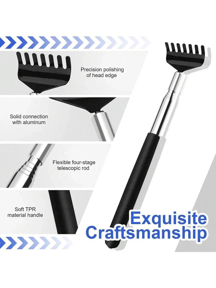 BEAR CLAW / RAKE BACK SCRATCHER Metal Extending Massager Telescopic Portable UK