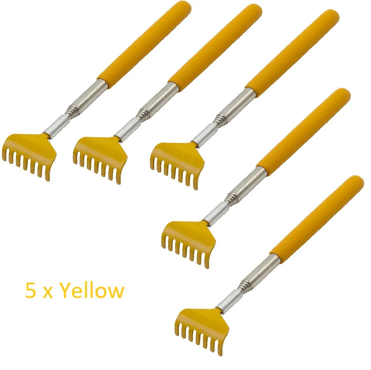 5 x BEAR CLAW RAKE BACK SCRATCHER Metal Extending Massager Telescopic Portable