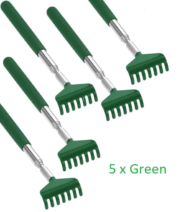 5 x BEAR CLAW RAKE BACK SCRATCHER Metal Extending Massager Telescopic Portable