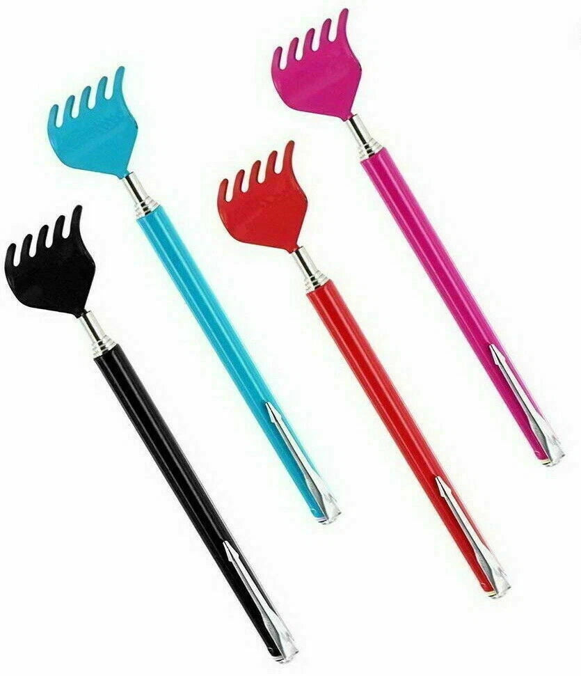Back Scratcher Telescopic Massager Portable Extending Extendable Metal Rake UK