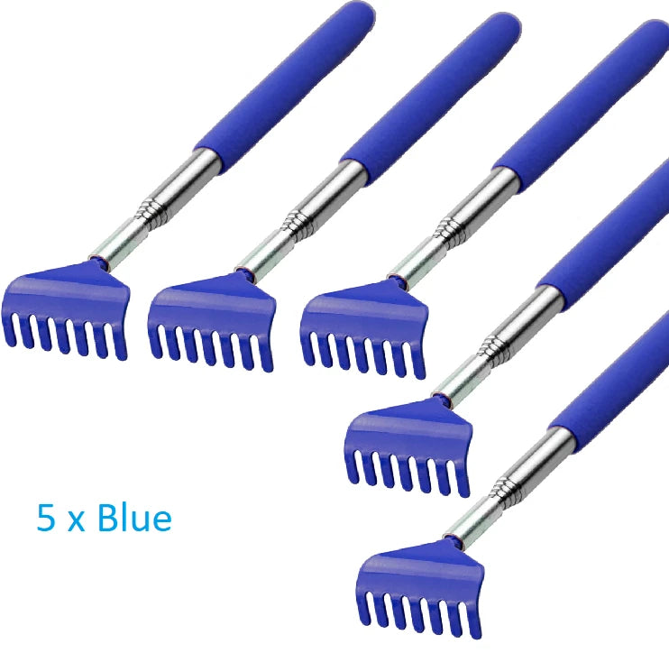 5 x BEAR CLAW RAKE BACK SCRATCHER Metal Extending Massager Telescopic Portable