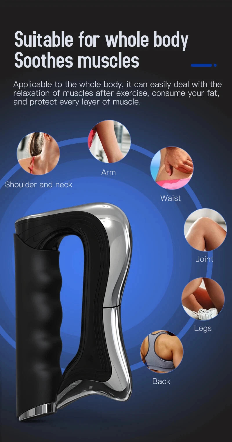 Electric Fascia Knife Vibration Body Massager Muscle Relaxation Lifting Blade