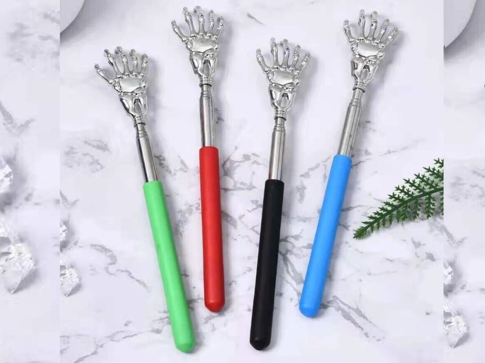 EAGLE CLAW/RAKE BACK SCRATCHER Metal Extending Massager NEW Telescopic Portable