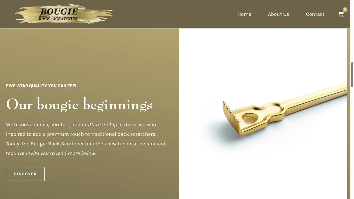 BACK SCRATCHER GOLD DIPPED 17.5"  BRAND NEW!