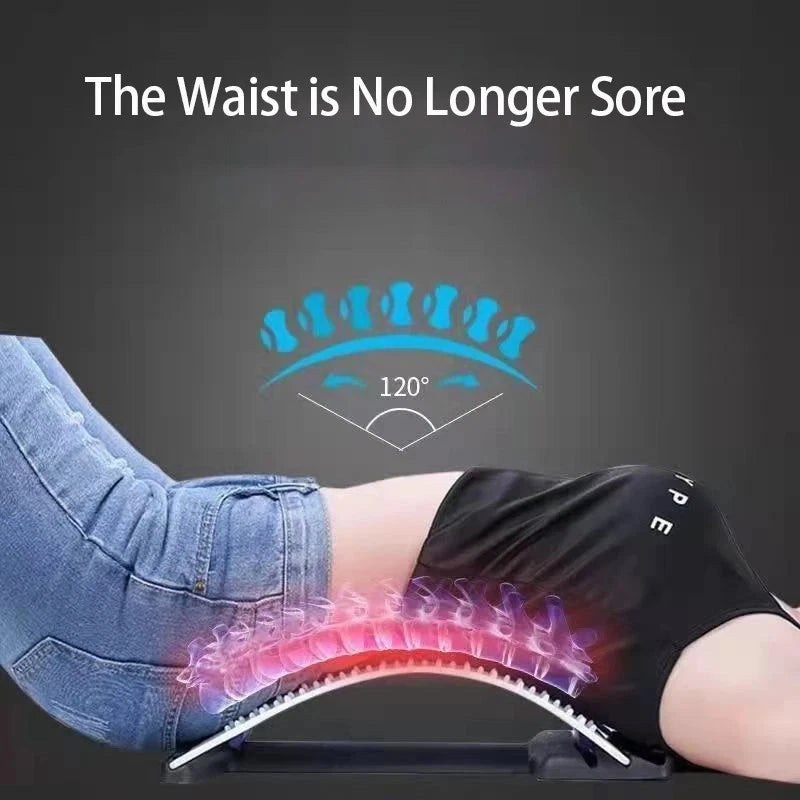 Back Stretcher for Pain Relief Multi Level Spine Board for Lower Upper Support
