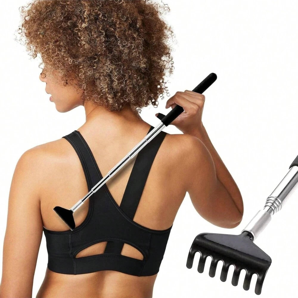 BEAR CLAW / RAKE BACK SCRATCHER Metal Extending Massager Telescopic Portable UK