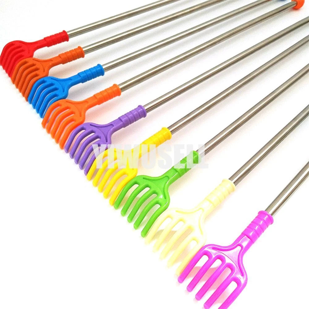 Back Scratcher 44cm Assorted Colours Metal Plastic Massager Itch Portable NEW