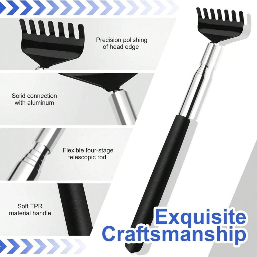 BEAR CLAW / RAKE BACK SCRATCHER Metal Extending Massager Telescopic Portable UK