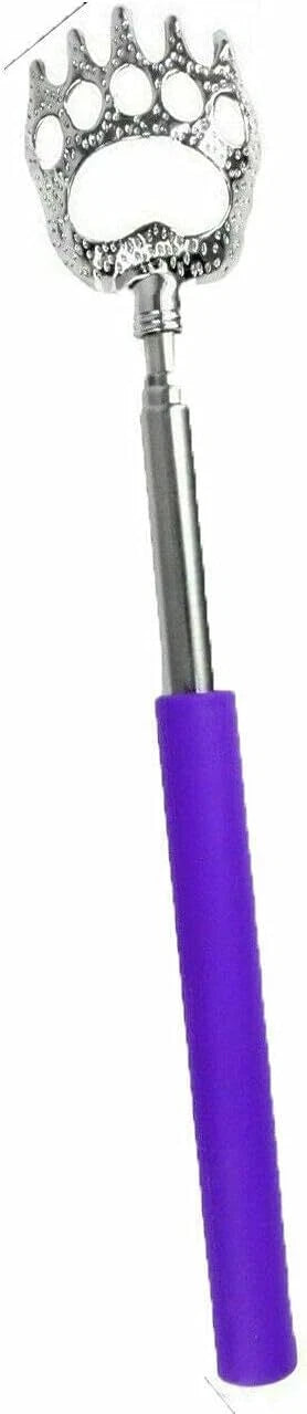Portable Extendable Bear Claws Metal Back Scratchers,Rubber Handle Adults Gadget