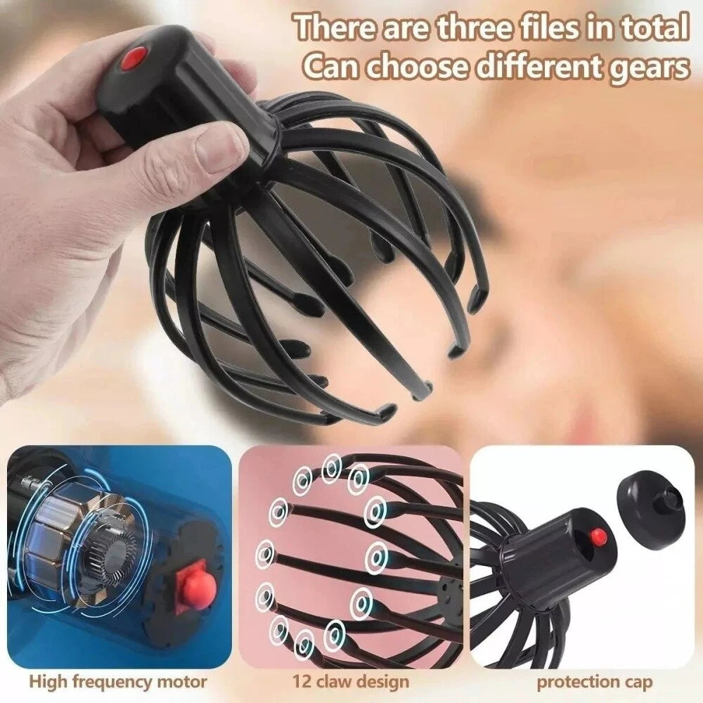Octopus Claw Scalp Massager, Hair Scalp Scratcher Head Massager for Stress Relax