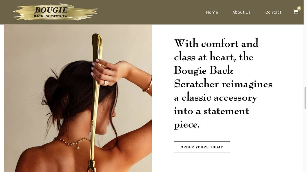 BACK SCRATCHER GOLD DIPPED 17.5"  BRAND NEW!