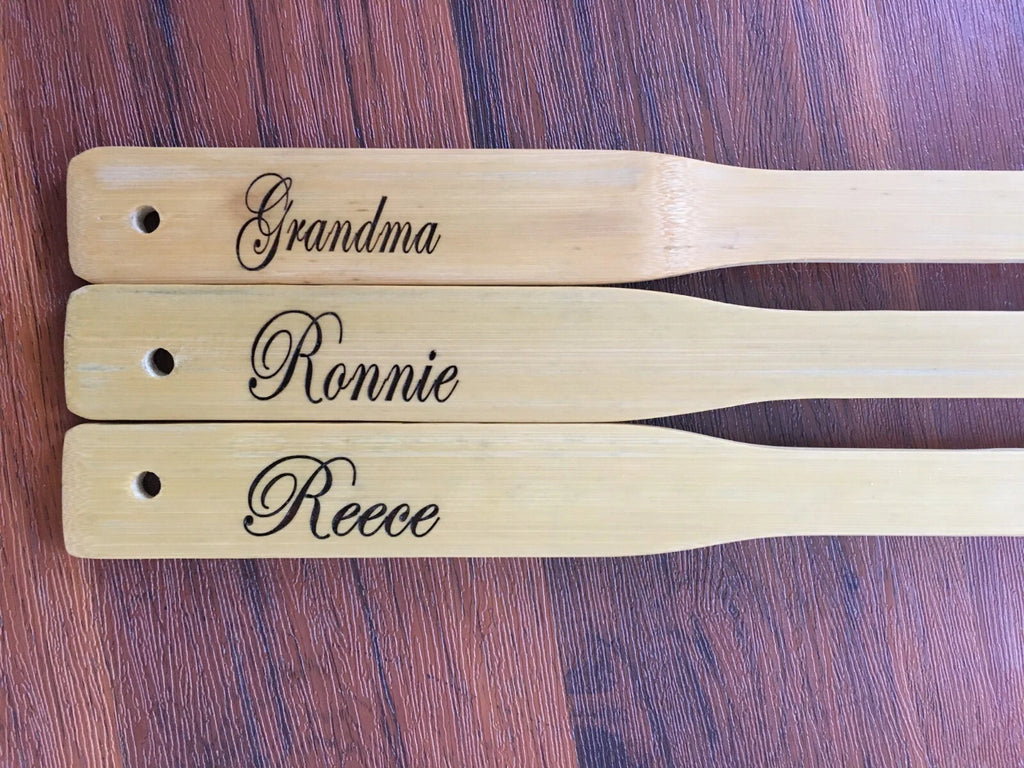 Personalized(Engraved-Edwardian Script font)~19”Wooden Back Scratcher
