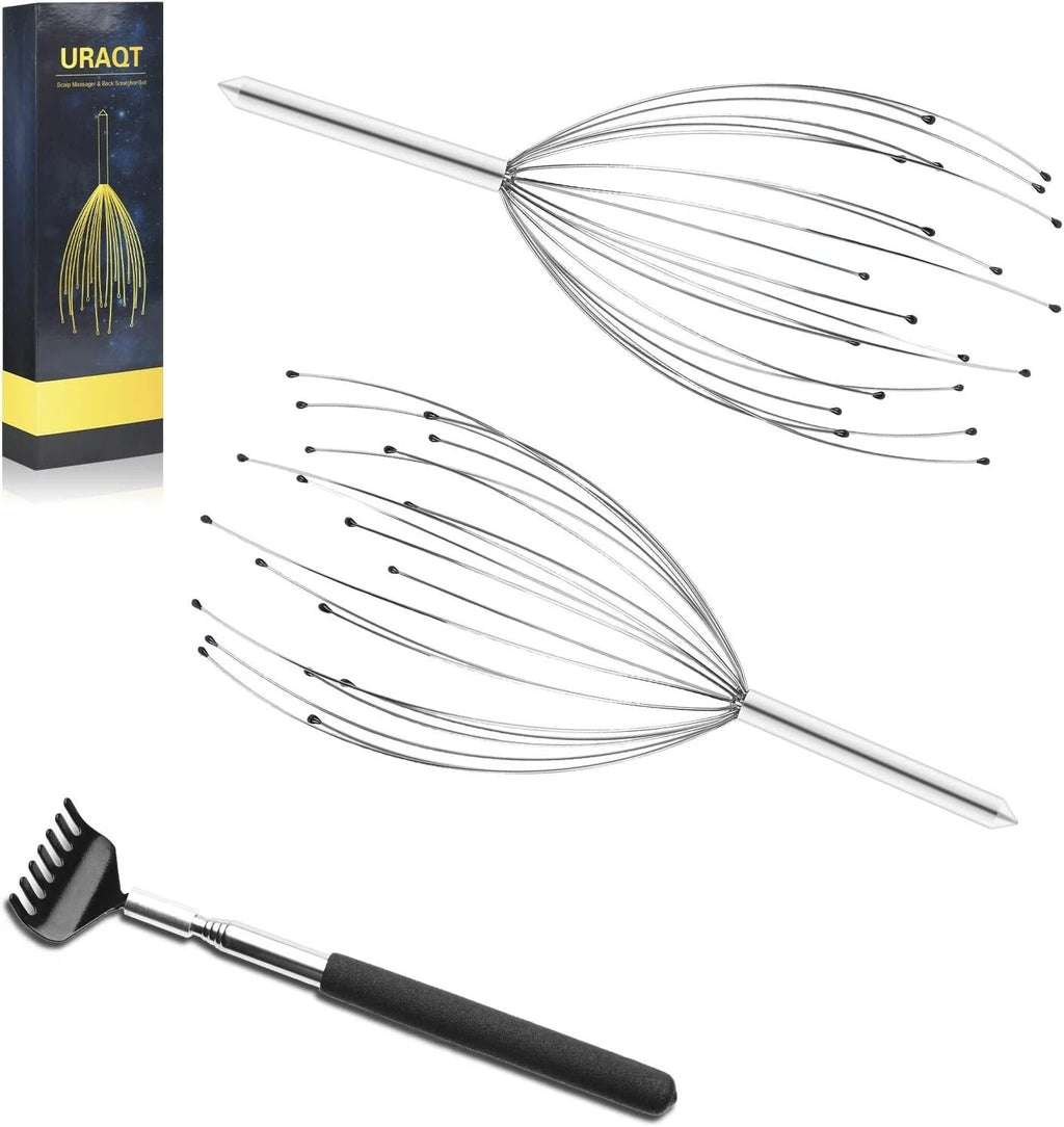 3x Premium Quality Portable Scratchers 20 Prongs Head for Deep Body Relaxation