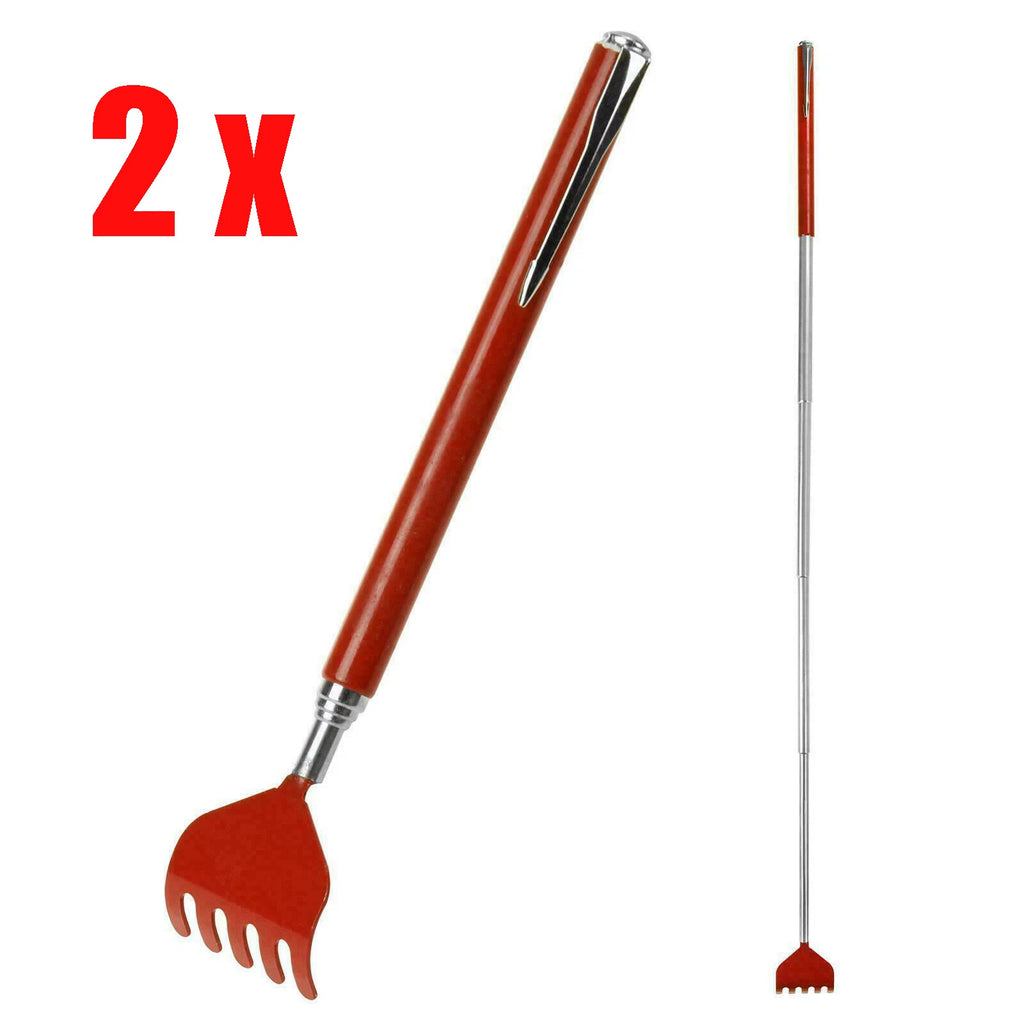 2 x Massage Tool Handy Extendable Back Scratcher Handy Pen Style Pocket 51cm