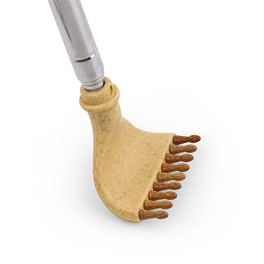 Portable Extendable Bamboo Back Scratcher Telescopic Body Itch Scratcher