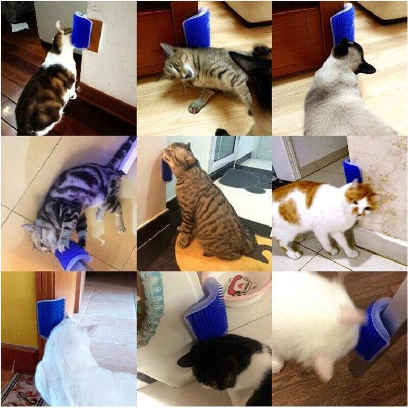 Cat Scratcher Massager for Cats Scratching Pets Brush Remove Hair Comb Grooming