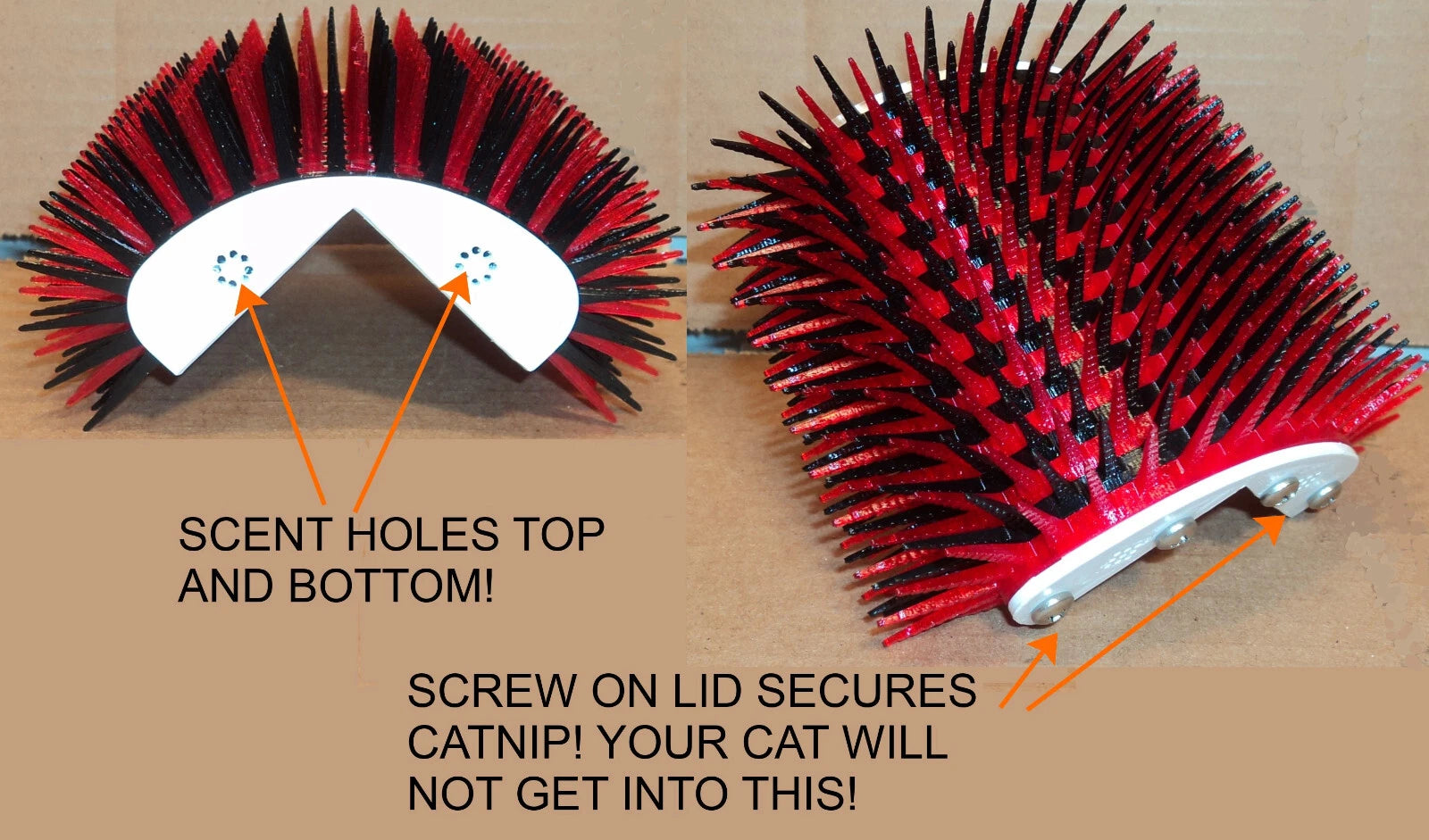 CAT CORNER Scratcher Post Brush Self-Grooming Play Toy Massage EASY MOUNT+CATNIP