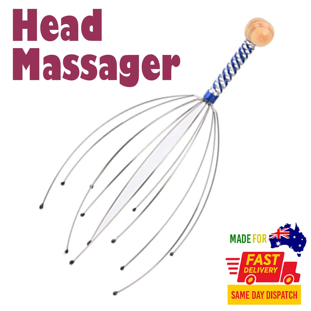 Hand Neck Scalp Head Therapeutic Massager Scratcher Octopus Free Shipping