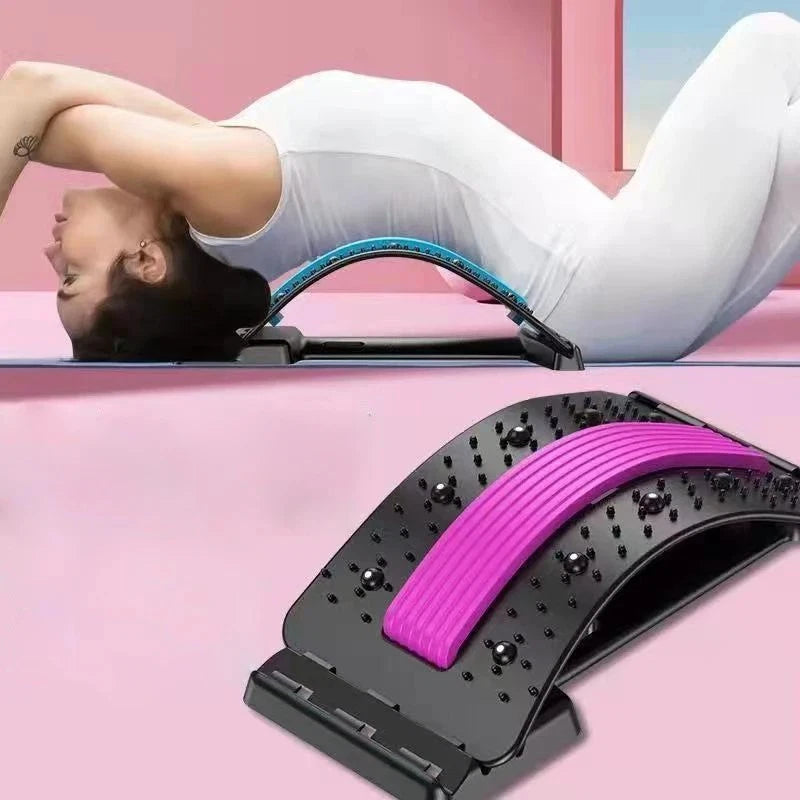 Back Stretcher for Pain Relief Multi Level Spine Board for Lower Upper Support