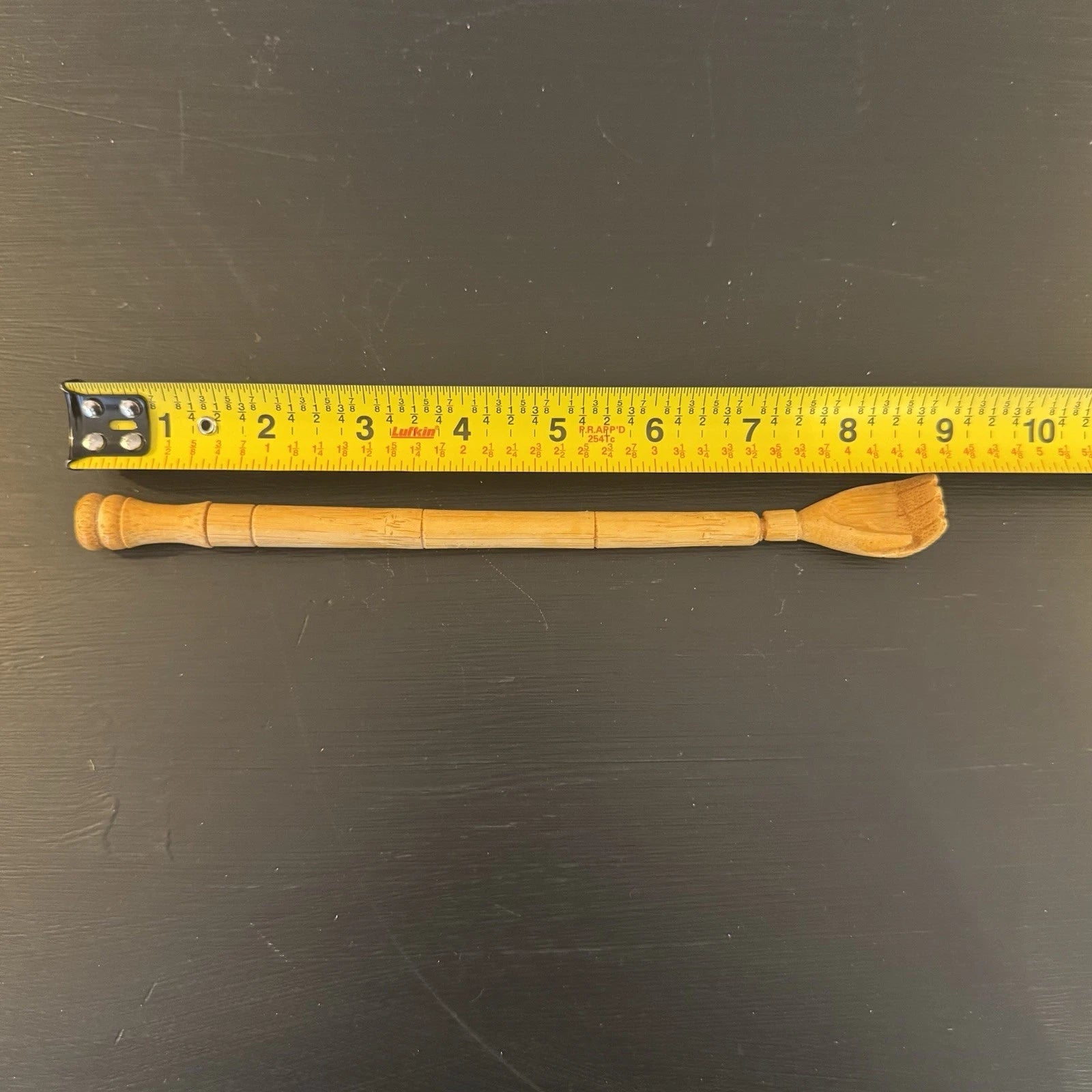 Vintage 9" Wooden Back Scratcher Hand-Carved Tool Massage Aid Natural Wood