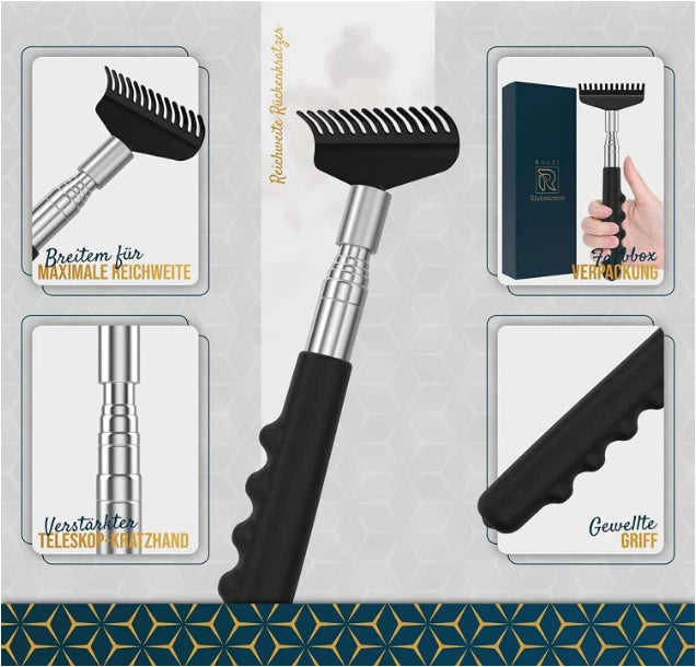 Raafi Large Robust Back Scratcher For Smooth Scratching Against Itching. Back