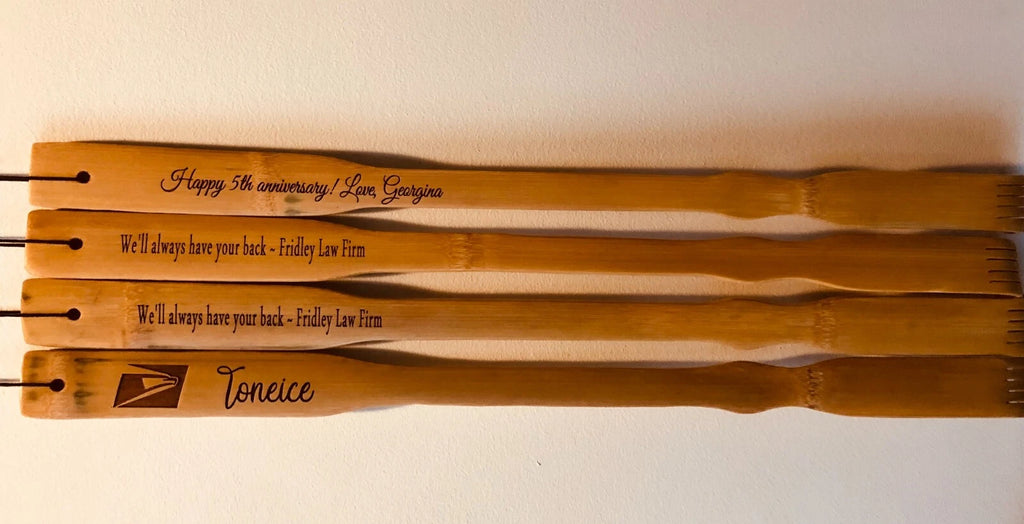 Personalized ”Bamboo Wood Back Scratcher