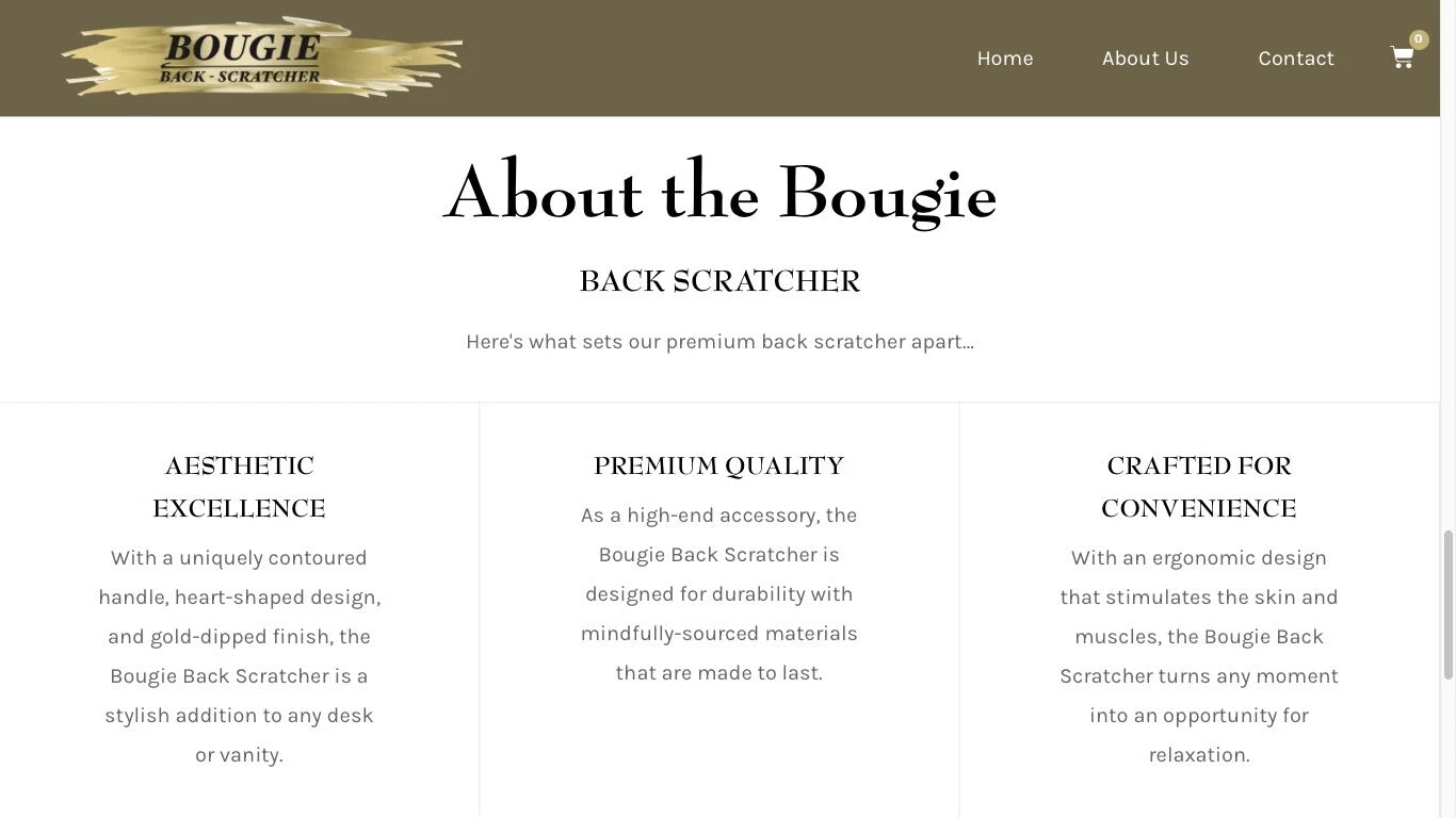 BACK SCRATCHER GOLD DIPPED 17.5"  BRAND NEW!