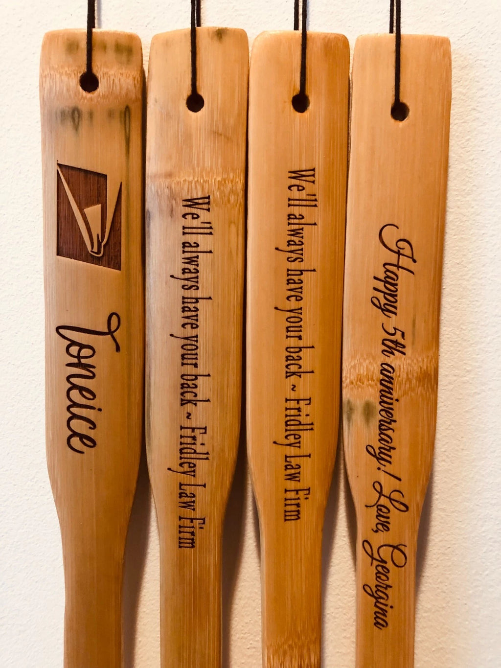 Personalized ”Bamboo Wood Back Scratcher