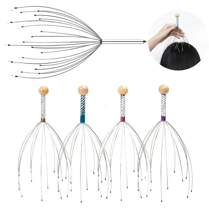 Octopus Scalp Massager – Relaxing Head Scratcher for Stress Relief & Hair Health