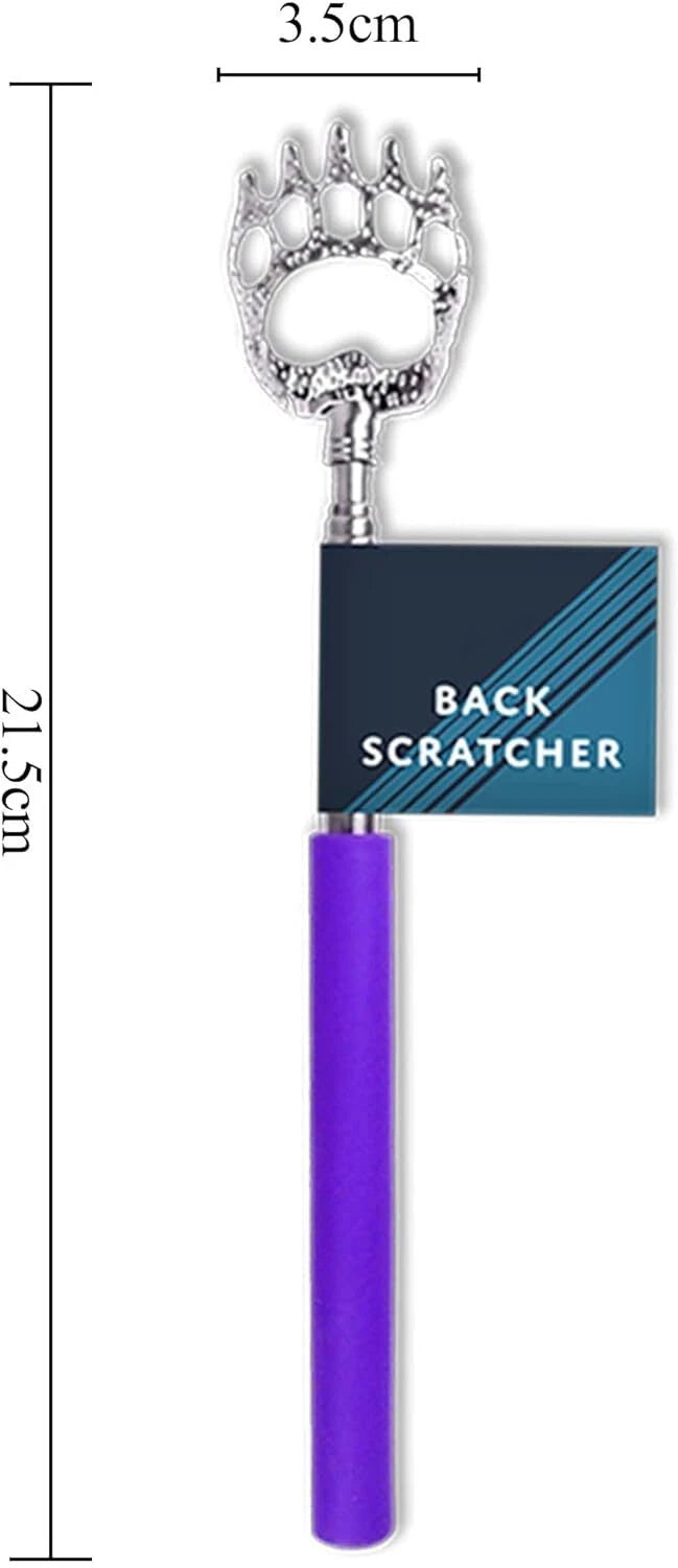 Portable Extendable Bear Claws Metal Back Scratchers,Rubber Handle Adults Gadget