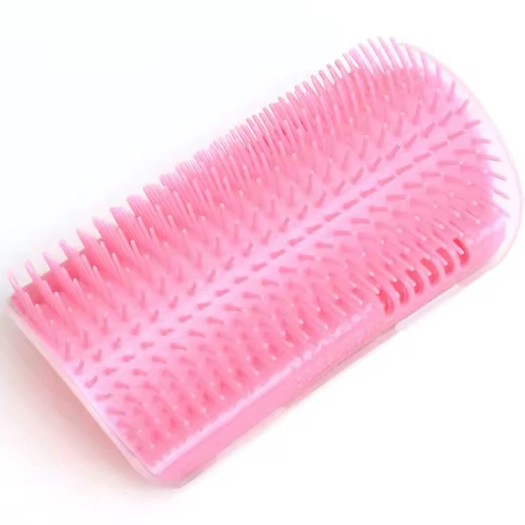 Cat Self-Groomer & Face Scratcher -Wall Corner Massage Comb, Grooming Brush Tool