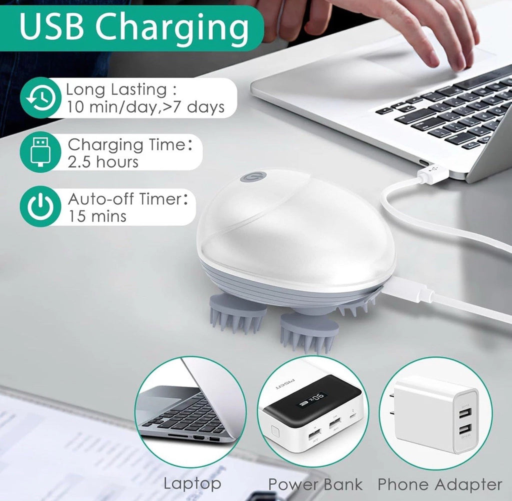 Electric Scalp Massager, Portable Head Massager