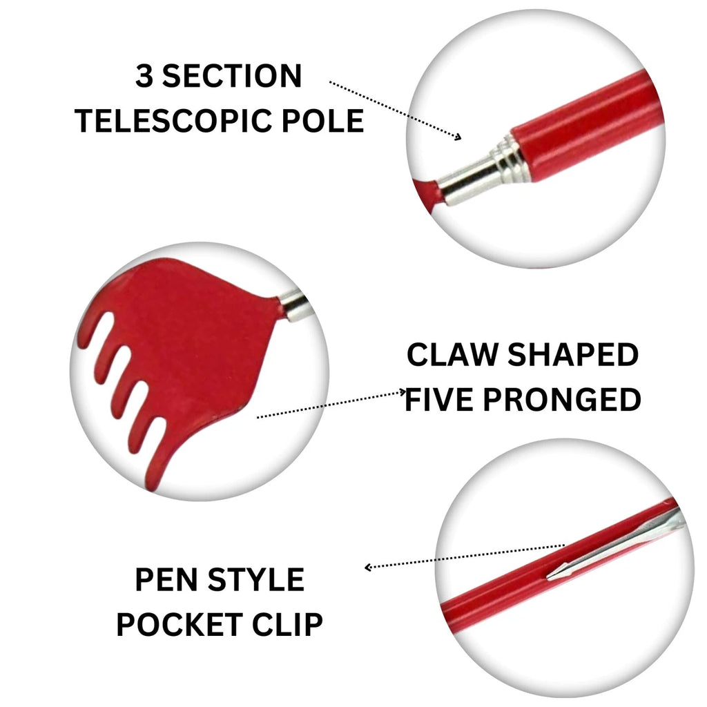 36cm Extendable Back Scratcher Home Essential Retractable Portable Tickler Gift