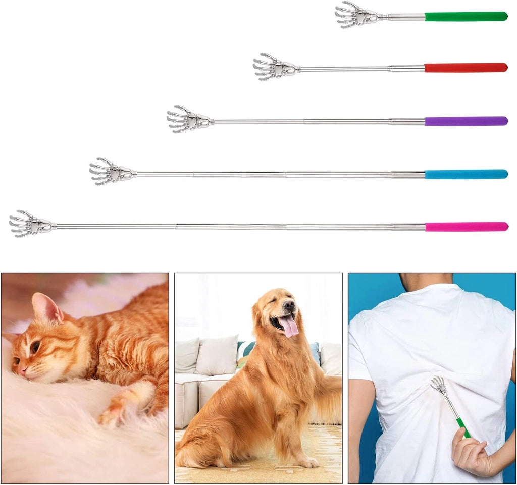 EAGLE CLAW/RAKE BACK SCRATCHER Metal Extending Massager NEW Telescopic Portable