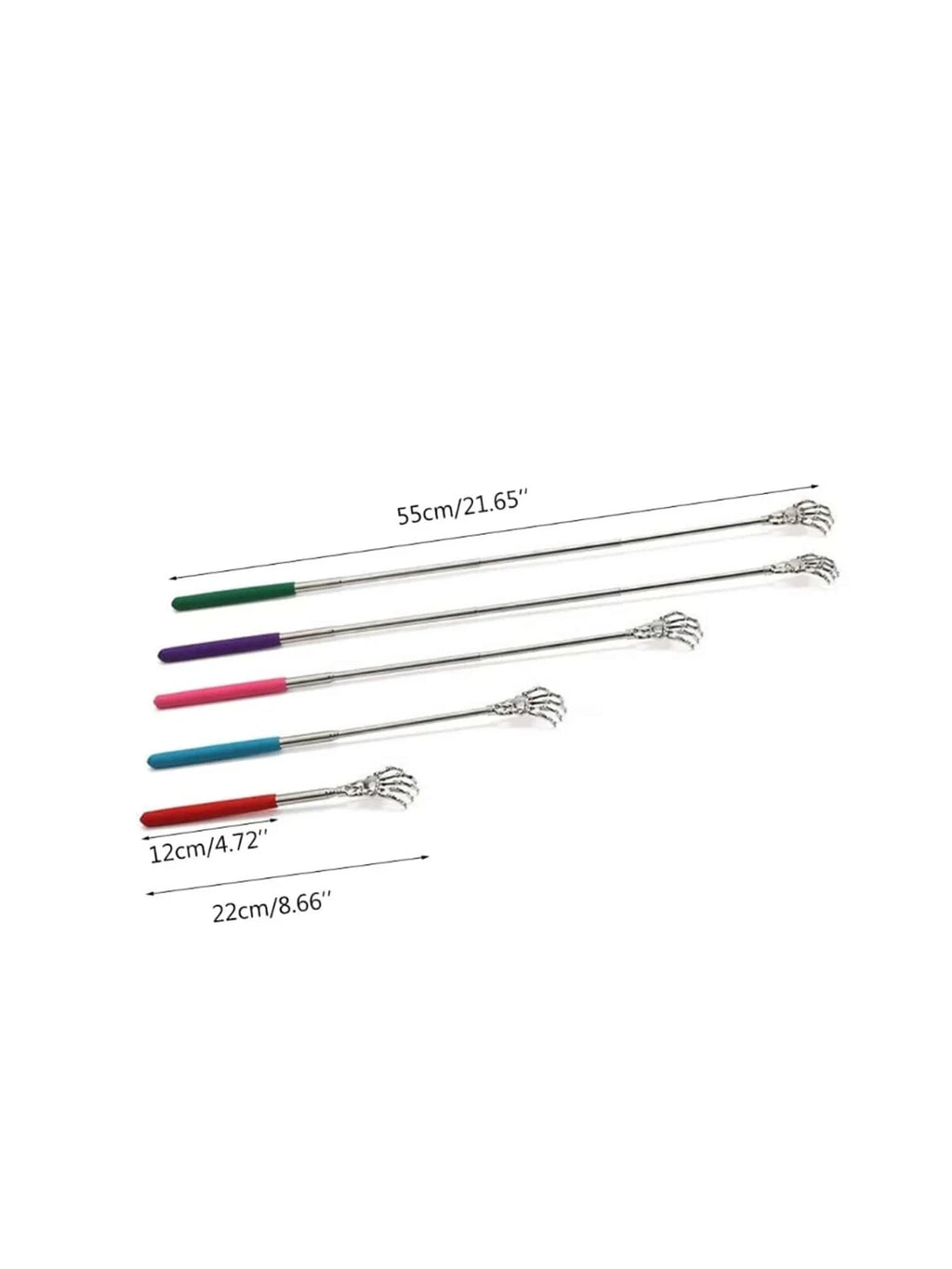 EAGLE CLAW/RAKE BACK SCRATCHER Metal Extending Massager NEW Telescopic Portable