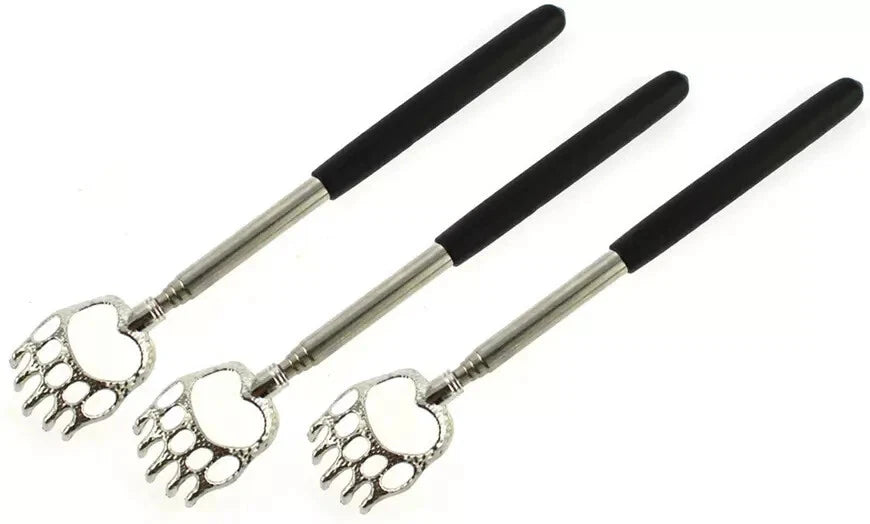 Telescopic BEAR CLAW BACK SCRATCHER Metal Extending Extendable Massager Portable