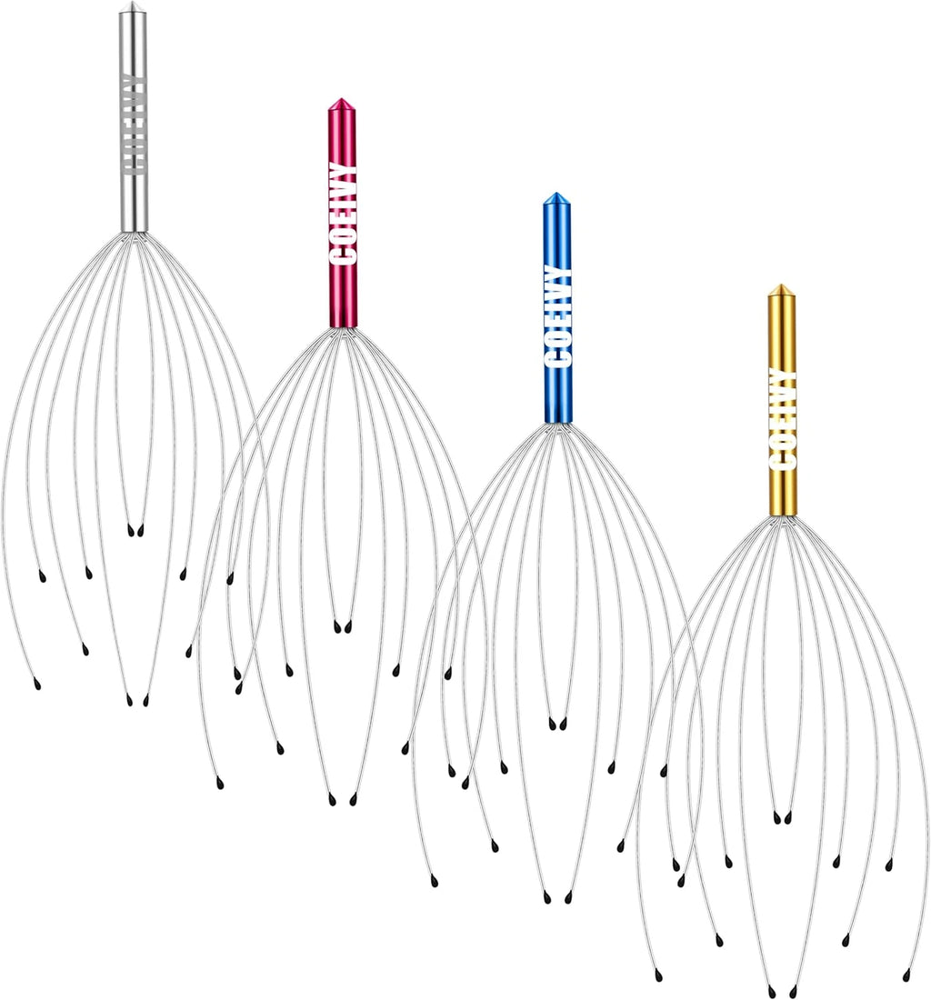 4 Pack Head Massager, Scalp Massager Relax Scratcher, Head Scratcher for Head Ma