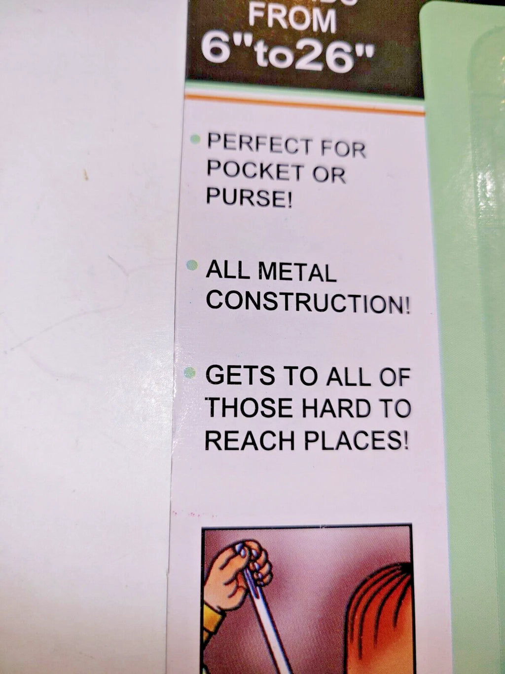 Back Scratcher Massager Bear Claw Holiday's Gift Expandable For Pocket Or Purse