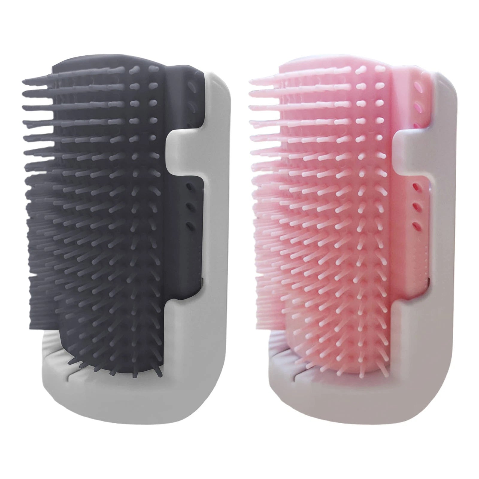 Cat Self Groomer with Catnip Wall Corner Massage Comb Scratcher Grooming Brush