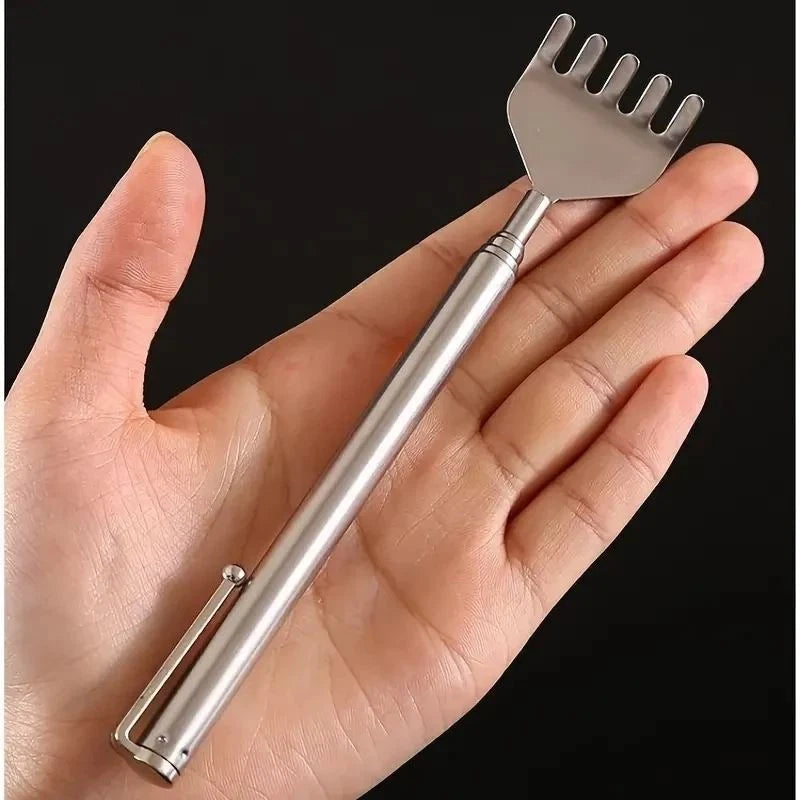 1 Pc Adjustable Back Scratcher Stainless Steel Back Telescopic Portable