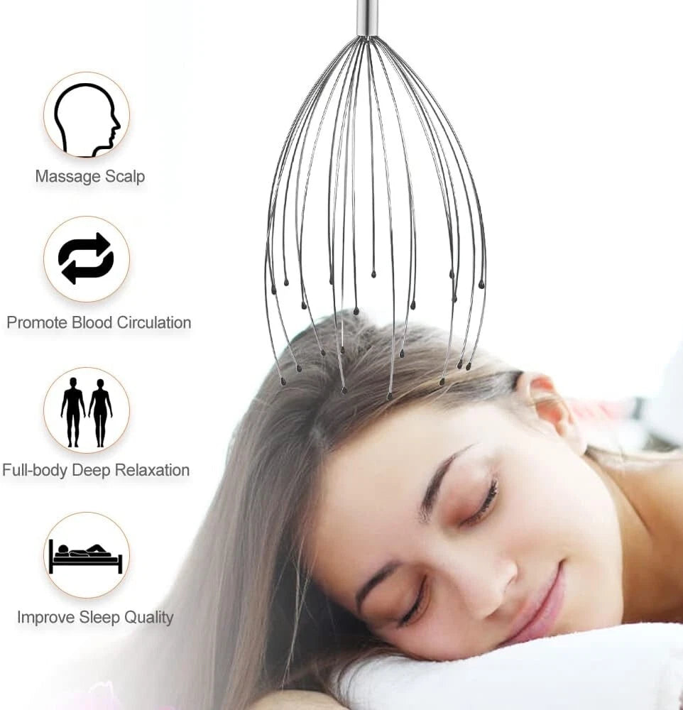 3x Premium Quality Portable Scratchers 20 Prongs Head for Deep Body Relaxation