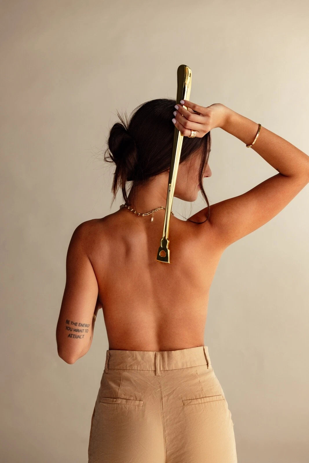 BACK SCRATCHER GOLD DIPPED 17.5"  BRAND NEW!