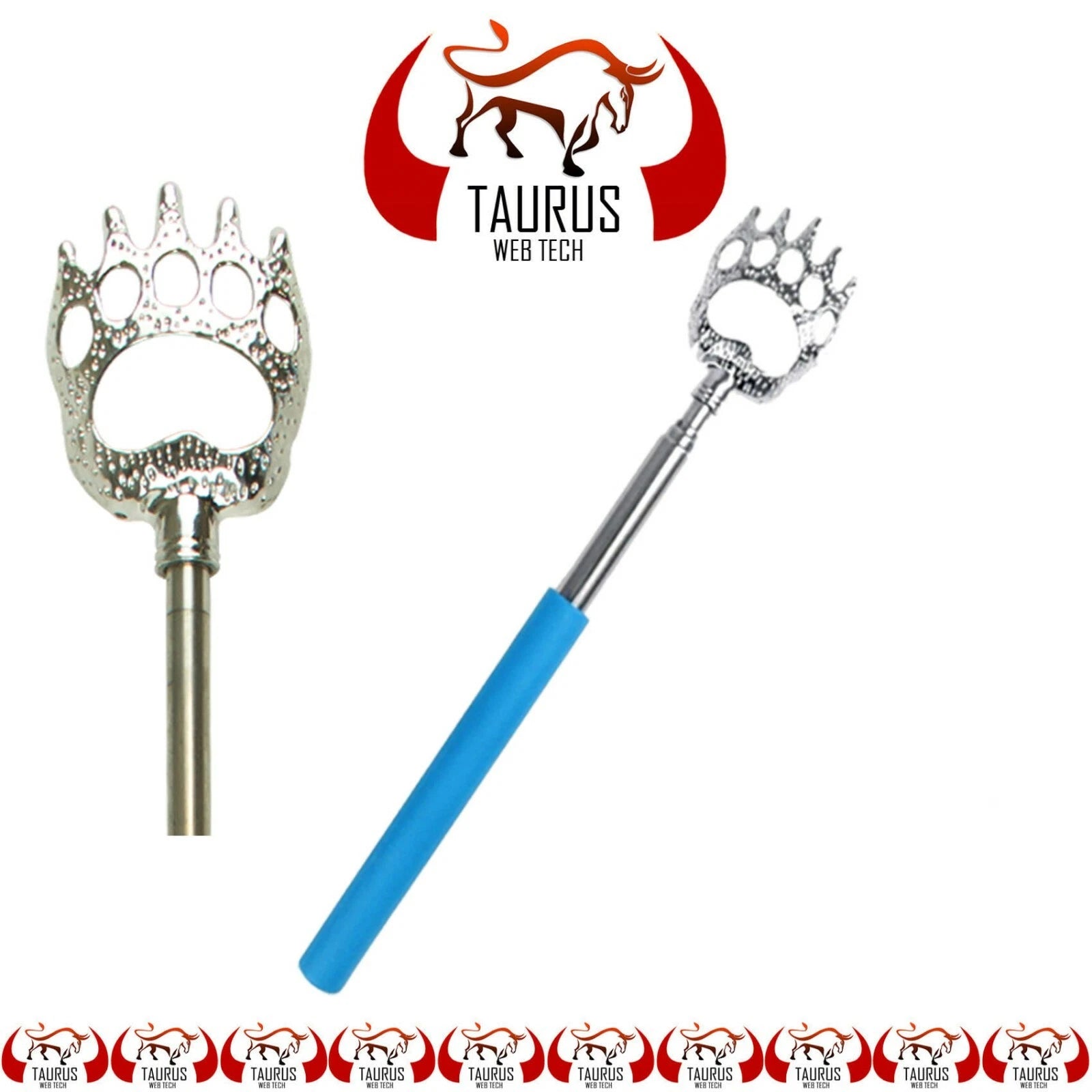 BEAR CLAW BACK SCRATCHER Metal Extending Extendable Massager Portable Telescopic