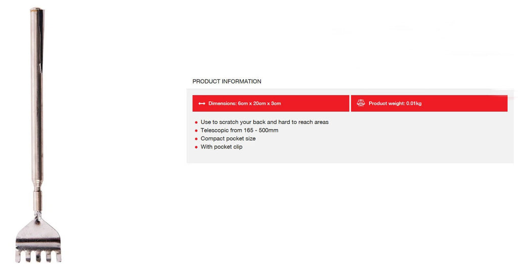 Personalised Custom Engraved Telescopic Back Scratcher - Personalized Gift