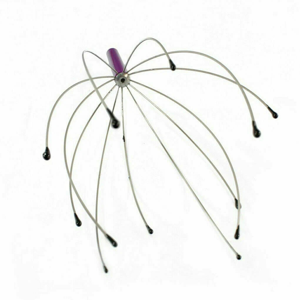 2 x Head Massager Metal Scalp Neck Body Natural Relax Pain Relief Scratcher| UK