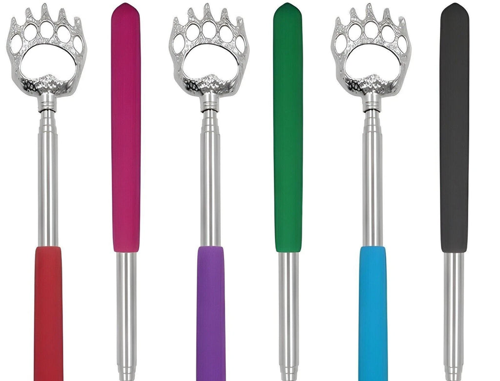 6 pack - NuvoMed Bear Claw Telescopic Metal Extendable Back Scratcher Massager