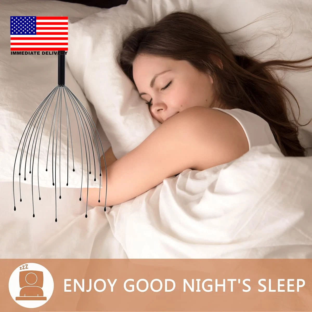 2 Pack Head Massager/ Scratcher 20 Fingers Handheld Scalp Massage Tingler for De